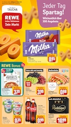 REWE Prospekt für Leipzig mit 26 Seiten REWE Prospekt "Dein Markt" für Leipzig, 26 Seiten, 17.08.2026 - 22.08.2026