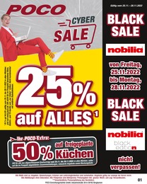 POCO Prospekt für Neubrandenburg mit 4 Seiten POCO Prospekt für Neubrandenburg: "CYBER-SALE - 25% AUF ALLES!", 4 Seiten, 25.11.2022 - 28.11.2022