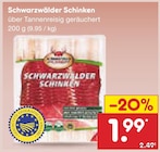 Schwarzwälder Schinken bei Netto Marken-Discount im Wegscheid Prospekt für 1,99 €