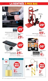 Promos Perceuse-Visseuse dans le catalogue "LES PRIX BAS Spécial rentrée" de Hyper U Perceuse-Visseuse en promo dans le catalogue Hyper U à la page 64