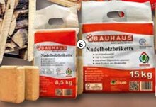Nadelholz Briketts bei BAUHAUS in Cottbus Nadelholz Briketts im Angebot bei BAUHAUS Cottbus für 1,95 €