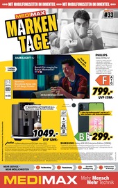 Aktueller MEDIMAX Elektromärkte Prospekt in Raguhn und Umgebung, "MARKENTAGE" mit 14 Seiten, 08.08.2025 - 15.08.2025