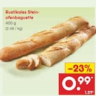 Rustikales Steinofenbaguette für 0,99 € bei Netto Marken-Discount im Angebot Rustikales Steinofenbaguette im aktuellen Netto Marken-Discount Prospekt