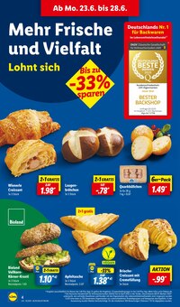 Brot im aktuellen Lidl Prospekt (Salzgitter) Brot im Lidl Prospekt "LIDL LOHNT SICH" mit 64 Seiten (Salzgitter)