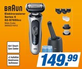 Elektrorasierer Series 6 62-S7650cc Angebote von Braun bei expert Bünde für 149,99 €