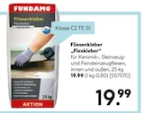 Fliesenkleber „Flexkleber“ von Fundamo im aktuellen Hellweg Prospekt