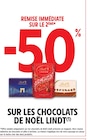 Promo -50% remise immédiate sur le 2ème sur les chocolats de noël lindt à  dans le catalogue Intermarché à Alès