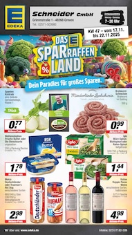 Aktueller EDEKA Prospekt (Saerbeck (NRW-Klimakommune), 18 Seiten zum blättern EDEKA Prospekt Aktuelle Angebote mit 18 Seiten