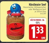 Händlmaier Senf im EDEKA Prospekt Händlmaier Senf von im aktuellen EDEKA Prospekt für 1,33 €