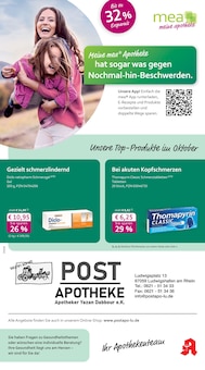 Aktueller mea - meine apotheke Prospekt "Unsere Oktober-Angebote" Seite 1 von 4 Seiten für Mannheim
