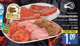 Minutensteaks von Strohschwein im aktuellen EDEKA Prospekt für 1,09 €
