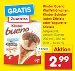 Bueno Waffelhörnchen im Angebot bei Netto Marken-Discount in Lünen Bueno Waffelhörnchen Angebote von Kinder bei Netto Marken-Discount Lünen für 2,99 €