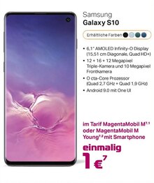 Kiel-Com Kiel - Smartphone Galaxy S10 Smartphone Galaxy S10 Angebot bei Kiel-Com Kiel im Prospekt "Magenta TV - Die Megathek"