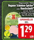 Veganer Schinken-Spicker von Rügenwalder Mühle im aktuellen EDEKA Prospekt für 1,29 €