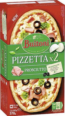 Plat Préparé - BUITONI dans le catalogue Casino Supermarchés Pizzetta Prosciutto surgelée - BUITONI à 3,16 € en promo chez Casino Supermarchés