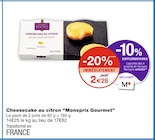 Cheesecake au citron - Monoprix Gourmet dans le catalogue Monoprix