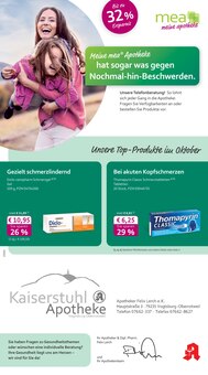 Aktueller mea - meine apotheke Prospekt "Unsere Oktober-Angebote" Aktueller mea - meine apotheke Prospekt