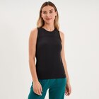 Débardeur de sport fluide noir femme dans le catalogue La Halle