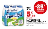 Grandlait Lait UHT Demi-Écrémé - Candia - Super U à Villeurbanne Grandlait Lait UHT Demi-Écrémé - Candia en promo chez Super U Villeurbanne à 5,28 €