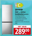 Aktuelles Kühl- und Gefrierkombination Angebot bei famila Nordost in Lübeck ab 289,00 €