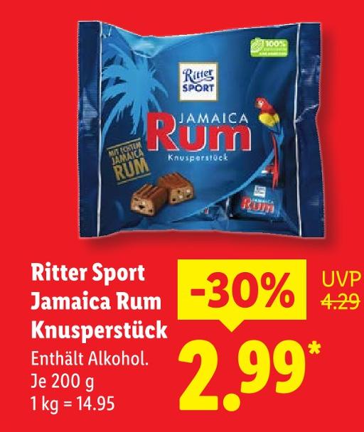 Jamaica Rum Knusperstück