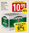 Pils im Angebot bei WEZ in Löhne Pils Angebote von Beck's bei WEZ Löhne für 9,99 €
