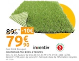 Mr.Bricolage Pamiers - Promo COUPON GAZON EDEN 4 TEINTES Promo COUPON GAZON EDEN 4 TEINTES à 79,90 € dans le catalogue Mr.Bricolage à Pamiers