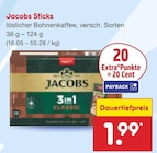Jacobs Sticks im Angebot bei Netto Marken-Discount in Erfurt Jacobs Sticks Angebote von Jacobs bei Netto Marken-Discount Erfurt für 1,99 €