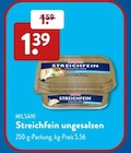 Streichfein ungesalzen bei ALDI SÜD im Lampertheim Prospekt für 1,39 €