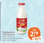 Aktuelles Schlagsahne Angebot bei tegut in Ingolstadt ab 2,79 €
