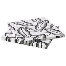 IKEA Hannover - Papierserviette weiß/schwarz Blätter Papierserviette weiß/schwarz Blätter Angebot bei IKEA Hannover im Prospekt "knut Schlussverkauf"
