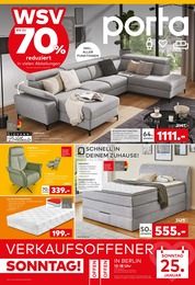 Wohnzimmer Angebot im aktuellen porta Möbel Prospekt auf Seite 1