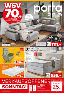 Boxspringbett im porta Möbel Prospekt "WSV" mit 4 Seiten (Berlin)