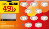 10 spots encastrables Salk GU10 - GOODHOME en promo chez Castorama 10 spots encastrables Salk GU10 - GOODHOME dans le catalogue Castorama