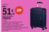 Valise 55 cm env. - AMERICAN TOURISTER en promo chez E.Leclerc Le Mans à 51,92 €