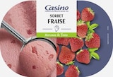 Sorbet glacé fraise CASINO - CASINO dans le catalogue Géant Casino