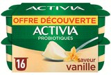 Yaourt aux probiotiques saveur vanille en offre découverte - ACTIVIA - Intermarché Hyper Yaourt aux probiotiques saveur vanille en offre découverte - ACTIVIA à 3,13 € dans le catalogue Intermarché Hyper
