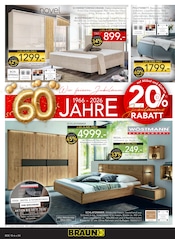 Möbel im BRAUN Möbel-Center Prospekt in Villingen-Schwenningen Aktueller BRAUN Möbel-Center Prospekt mit Möbel, "60 JAHRE BRAUN MÖBEL CENTER", Seite 4