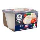 Mini burrata - CARREFOUR EXTRA - Carrefour Mini burrata - CARREFOUR EXTRA à 1,59 € dans le catalogue Carrefour