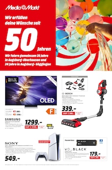 MediaMarkt Saturn Prospekt Wir erfüllen deine Wünsche seit 50 Jahren! mit 4 Seiten