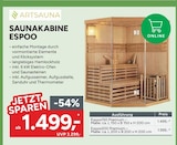 Saunakabine Espoo150 Premium bei Marktkauf im Oberführbuch Prospekt für 1.499,00 €