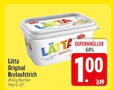 Original Brotaufstrich von Lätta im aktuellen EDEKA Prospekt für 1,00 €