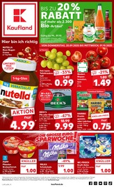 Aktueller Kaufland Prospekt mit Becks, "Hier bin ich richtig", Seite 1