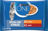 Pâtée en sauce pour chat stérilisé au poulet et au bœuf - Purina One en promo chez Intermarché Super Valence à 0,78 €