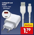 Ladegerät und Kabel im Angebot bei Netto Marken-Discount in Bergkamen Ladegerät und Kabel Angebote bei Netto Marken-Discount Bergkamen für 1,79 €