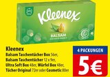 Balsam Taschentücher Box im Angebot bei famila Nordost in Kiel Balsam Taschentücher Box Angebote von Kleenex bei famila Nordost Kiel für 5,00 €