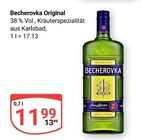 Becherovka Original im Angebot bei GLOBUS in Koblenz Becherovka Original Angebote bei GLOBUS Koblenz für 11,99 €