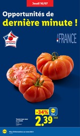 Promos Tomate dans le catalogue "L'ÉTÉ IMBATTABLE" de Lidl Tomate en promo dans le catalogue Lidl à la page 4