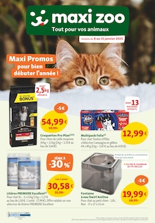 Prospectus Maxi Zoo en cours, "Maxi Promos pour bien débuter l'année !", page 1 sur 12