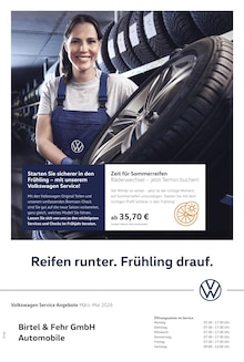 Aktueller Volkswagen Prospekt (Nonnweiler, 1 Seite zum blättern Volkswagen Prospekt Der Frühling startet mit Power mit 1 Seite